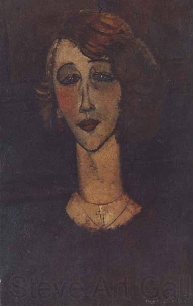 Amedeo Modigliani Renee la blonde (mk38) Spain oil painting art